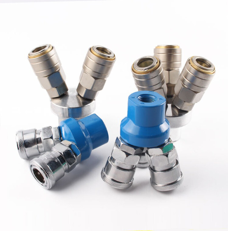 2/3 Way Pneumatic Fitting Male/Female Thread Air Hose Tube Manifold Connector