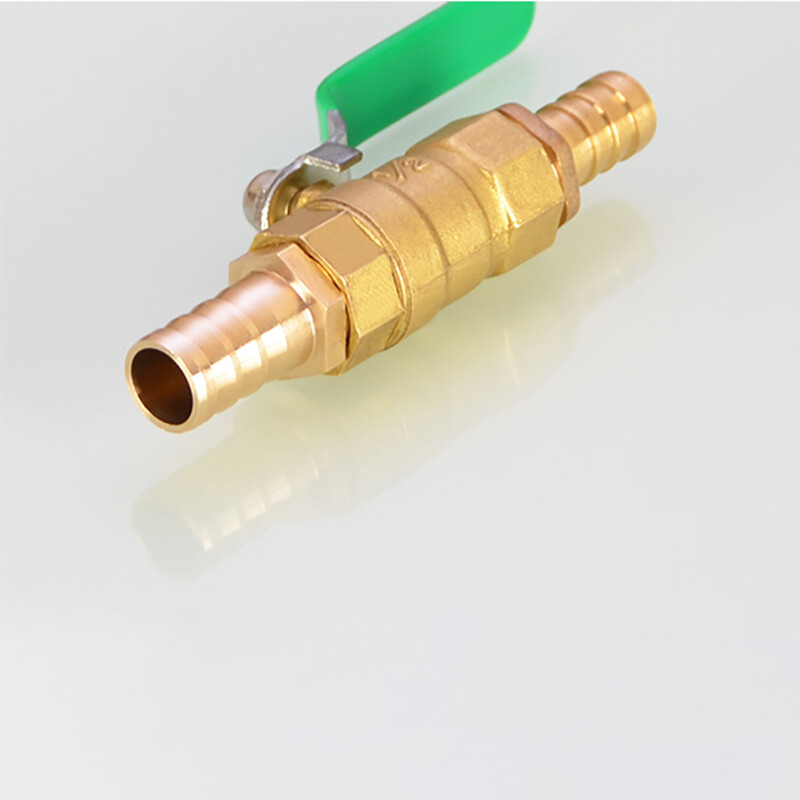 Brass Ball Valve Male Female Thread Hose Barb Water/Air Gas Fuel Line Shut-off