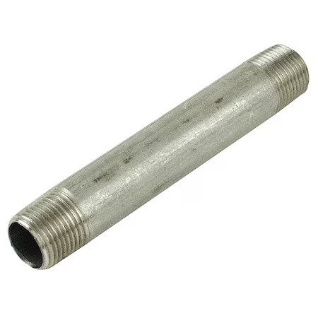 Zoro Select T6bnh15 1-1/2″ Mnpt X 11″ Tbe Stainless Steel Pipe Nipple Sch 40,