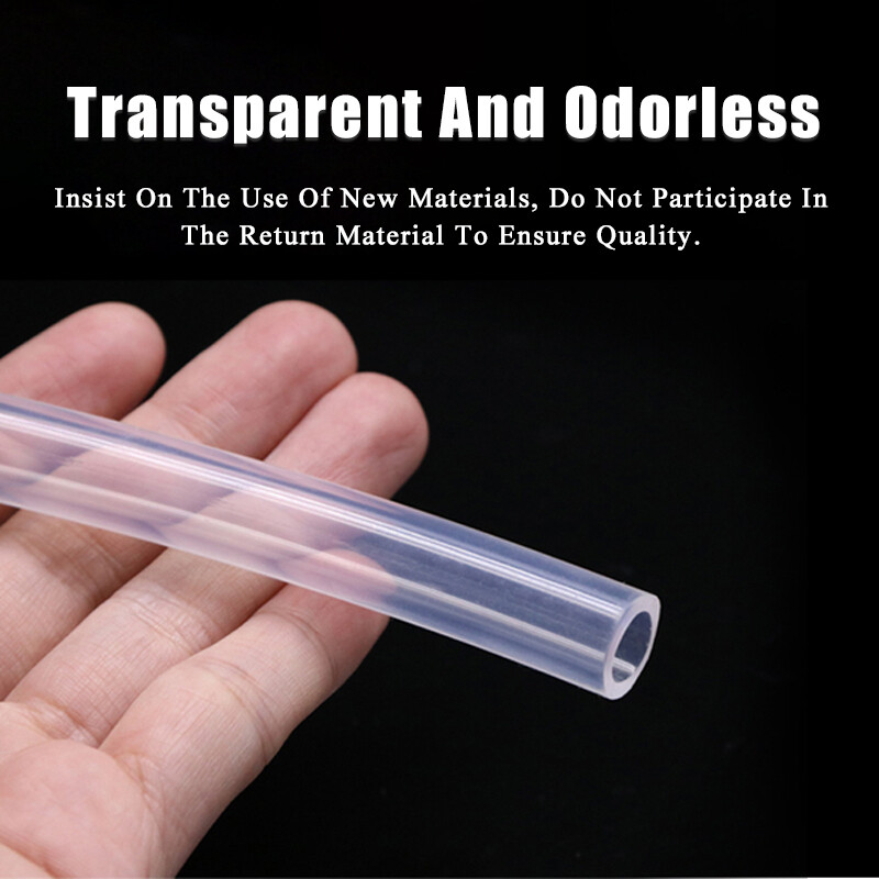 Clear Silicone Tube Rubber Pipe Beer Milk Water Soft Hose ID 0.5-50mm Food Grade