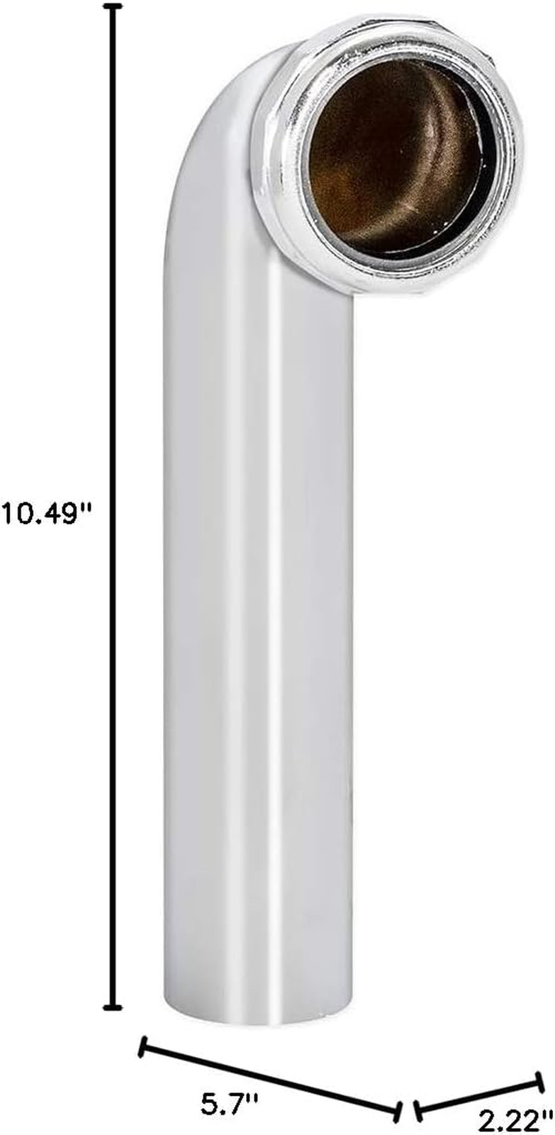 1-1/2 Inch X 16 Inch Kitchen Sink End Waste Center Outlet, Slip Joint Connection