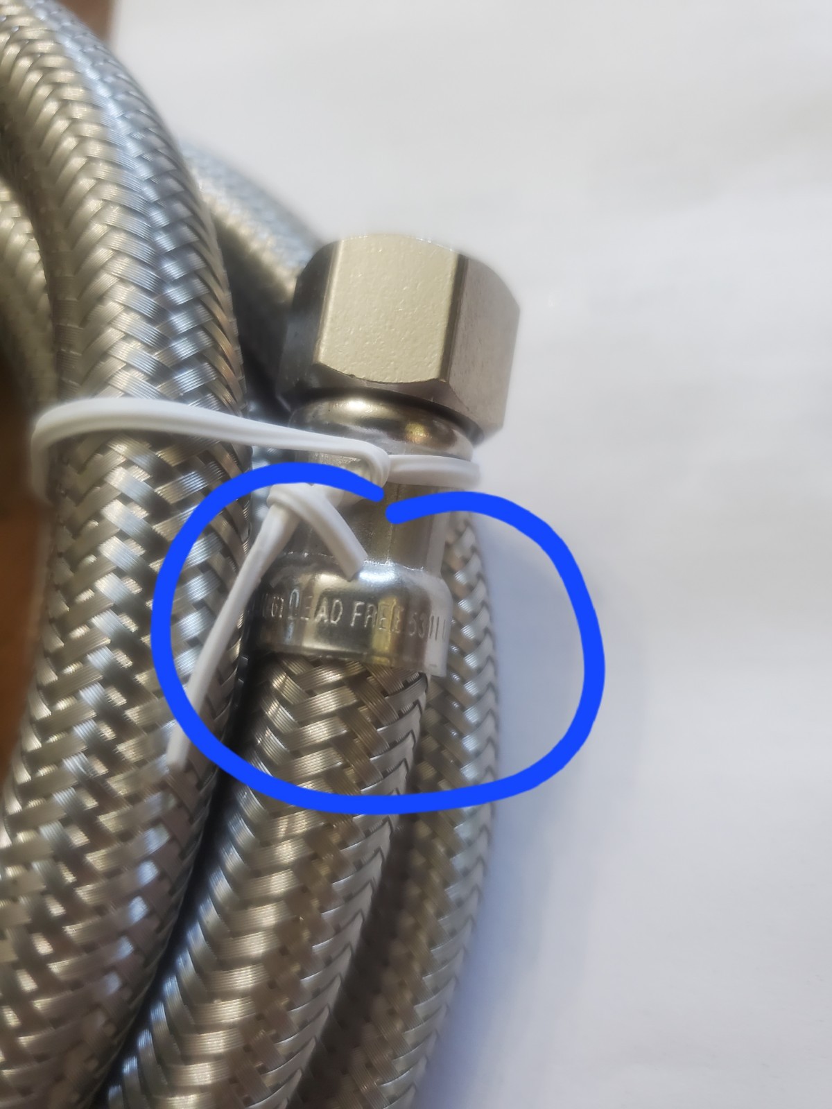 3/8″ Comp x 72″ 6-FT S.S. Universal Dishwasher Water Supply Line Connector LF