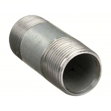 Zoro Select 567-070 1-1/2″ Mnpt X 7″ Tbe Galvanized Steel Pipe Nipple Sch 40,