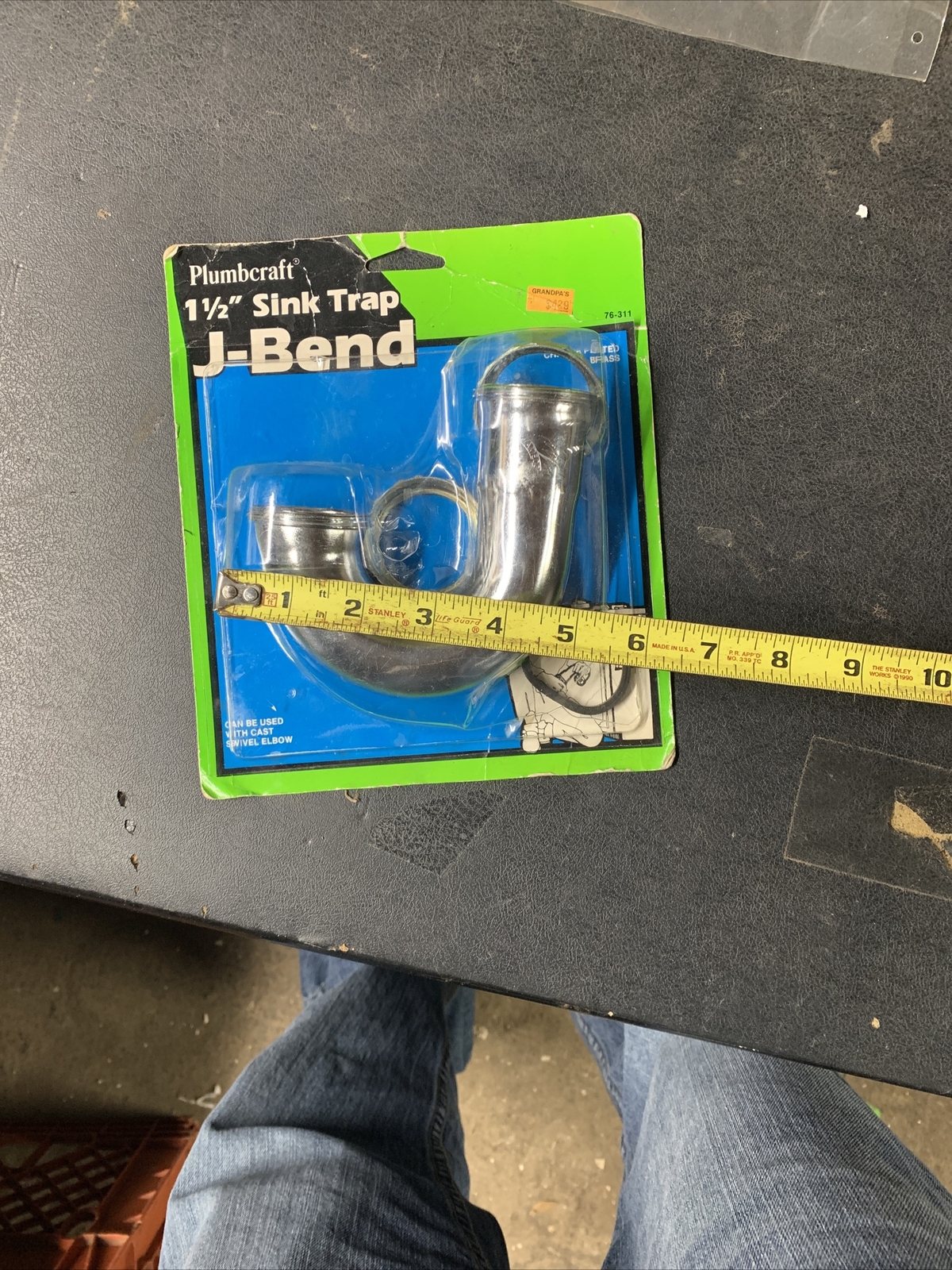 Plumbcraft Chrome Plated Brass J-Bend Housing P-Trap 1-1/2″ Dia x 5″ Total Width