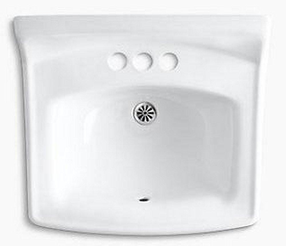 KOHLER 2032-0 Greenwich 20-3/4 x 18-1/4 in. Rectangular Wall Mount Bathroom Sink