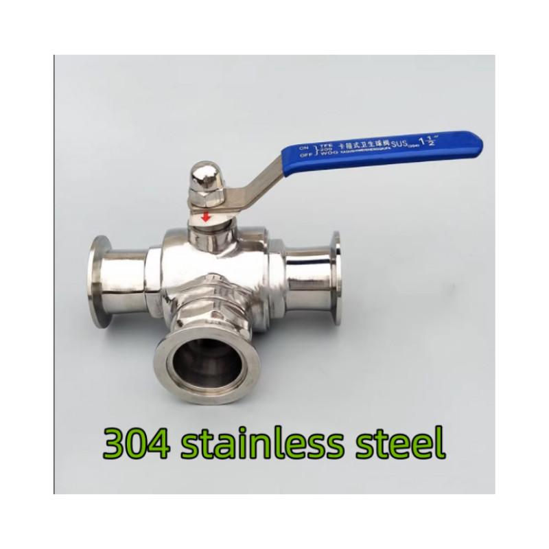 KF16KF25KF40KF50 vacuum three-way ball valve vacuum three-wayT-shaped ball valve
