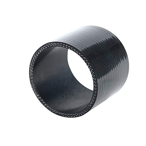 Silicone Heater Hose Straight Coupler 3-Ply Reinforced 3″ ID 3/4″ (19mm) Black