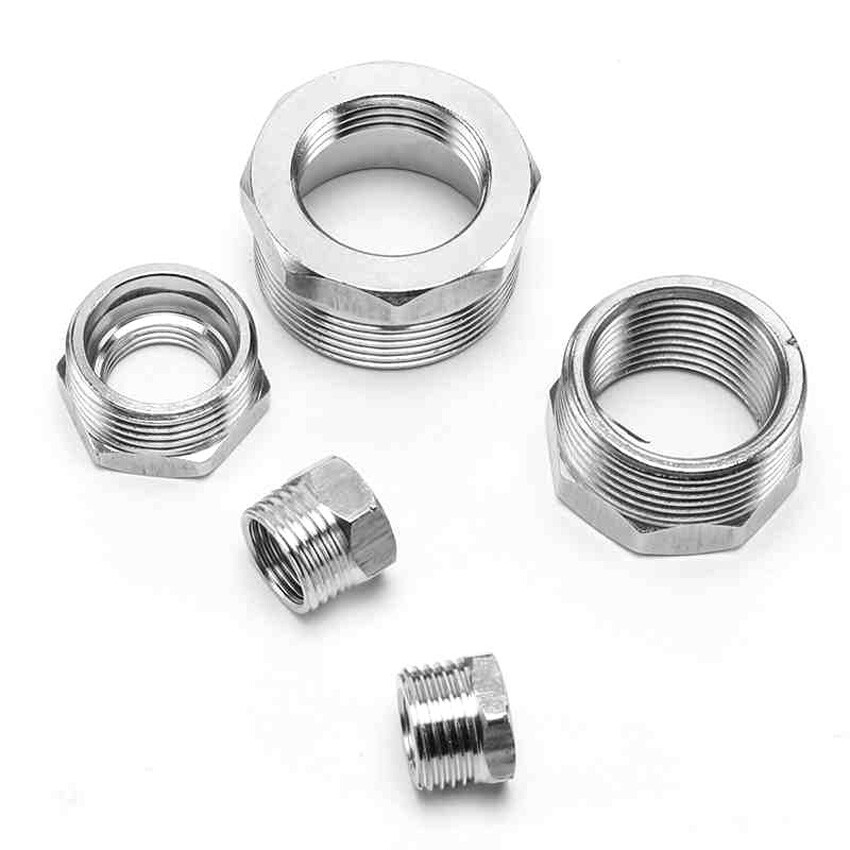 1/4″-2″ BSP Male Female Stainless Steel Pipe Fittings Reducing Adapter Connector