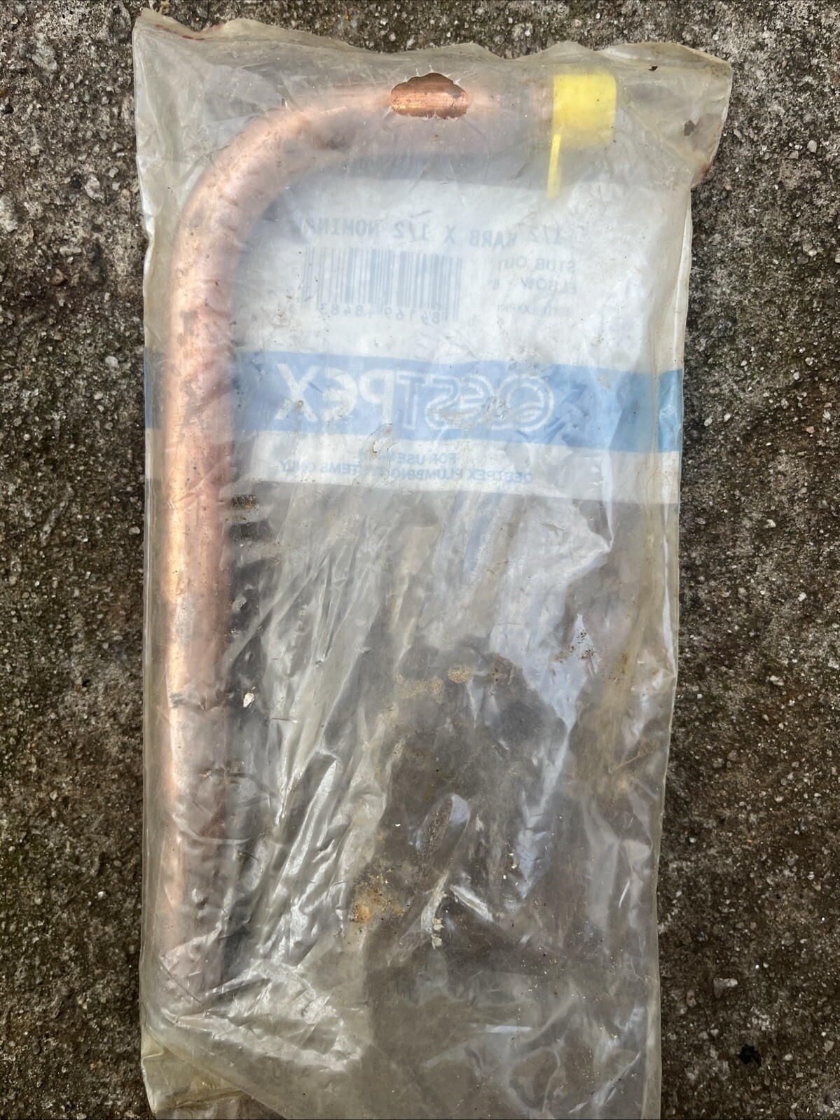 QESTPEX QSTUBLXXPK1 STUB OUT ELBOW 90°, 8″ LONG, 1/2″ BARB X 1/2″ Nominal