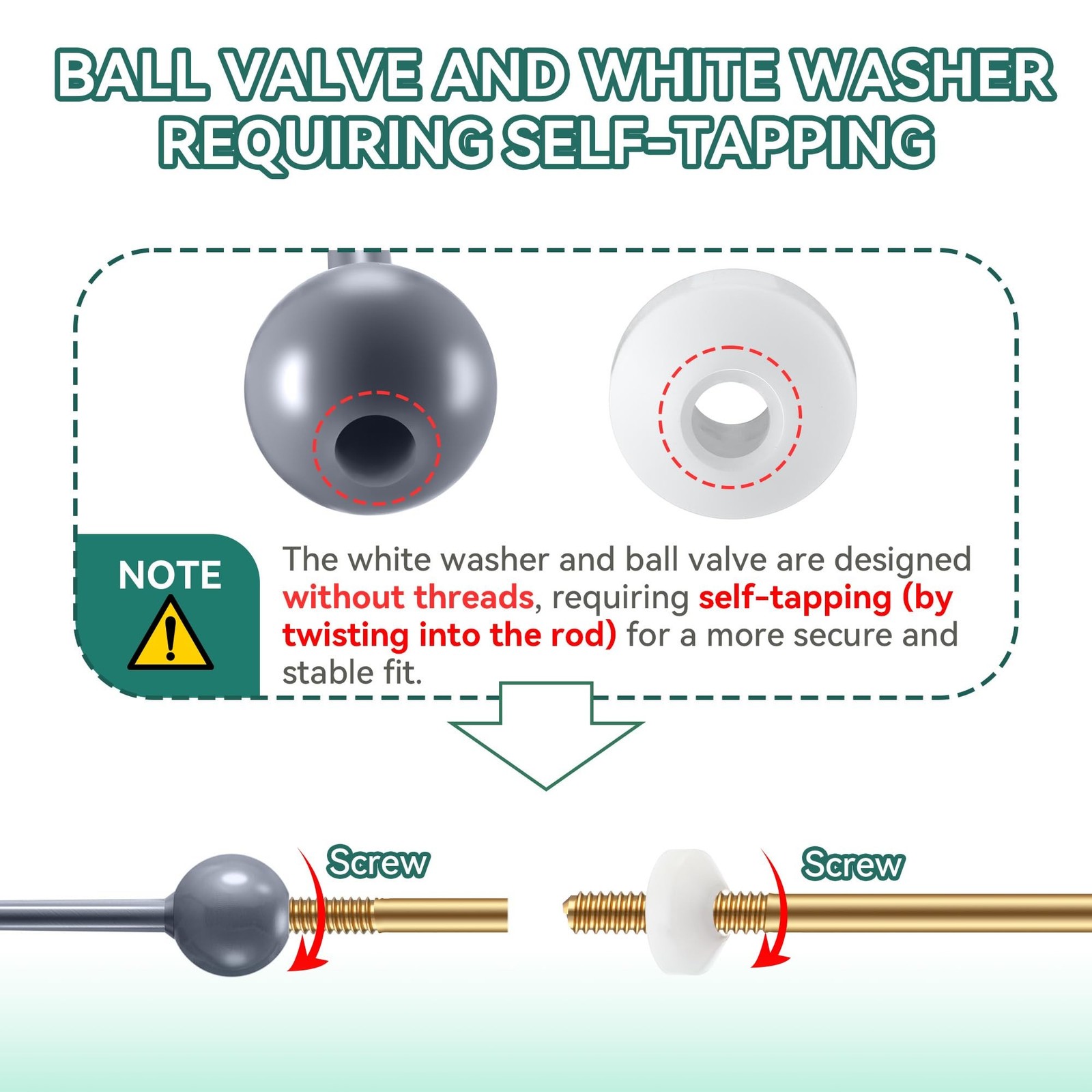 Enhon 2 Pack Universal Pop Up Drain Ball Rod Assembly, Sink Ball Rod Assembly…