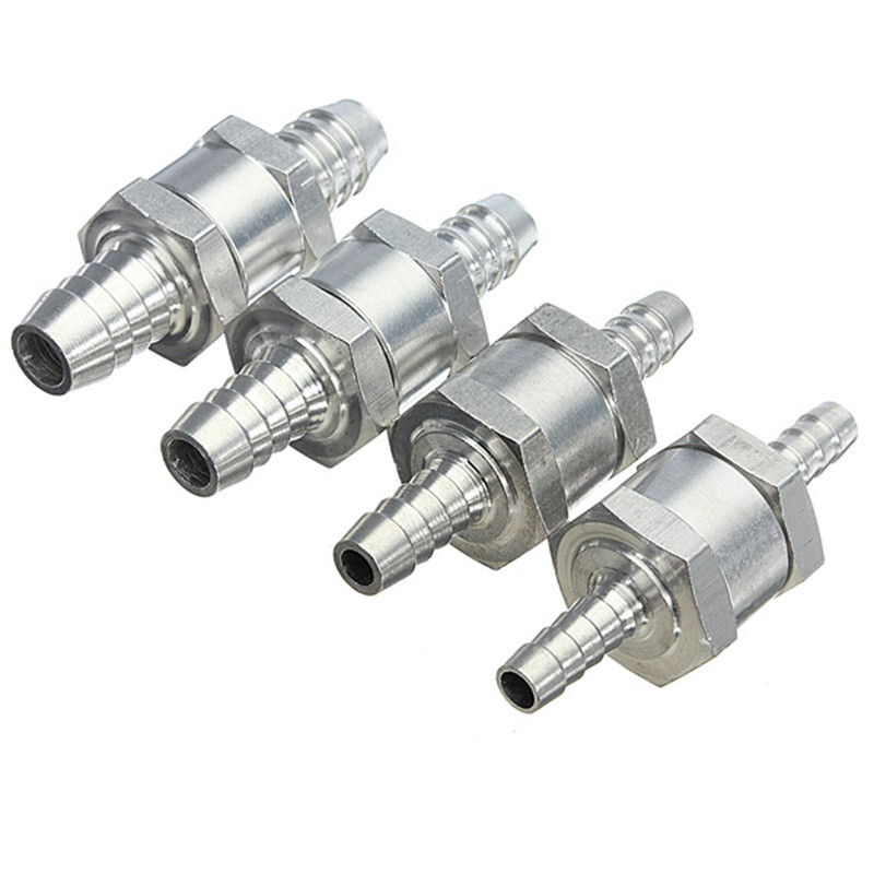 6/8/10/12/14/16mm Inline Aluminum One Way Non-return Check Valve Fuel Water Air