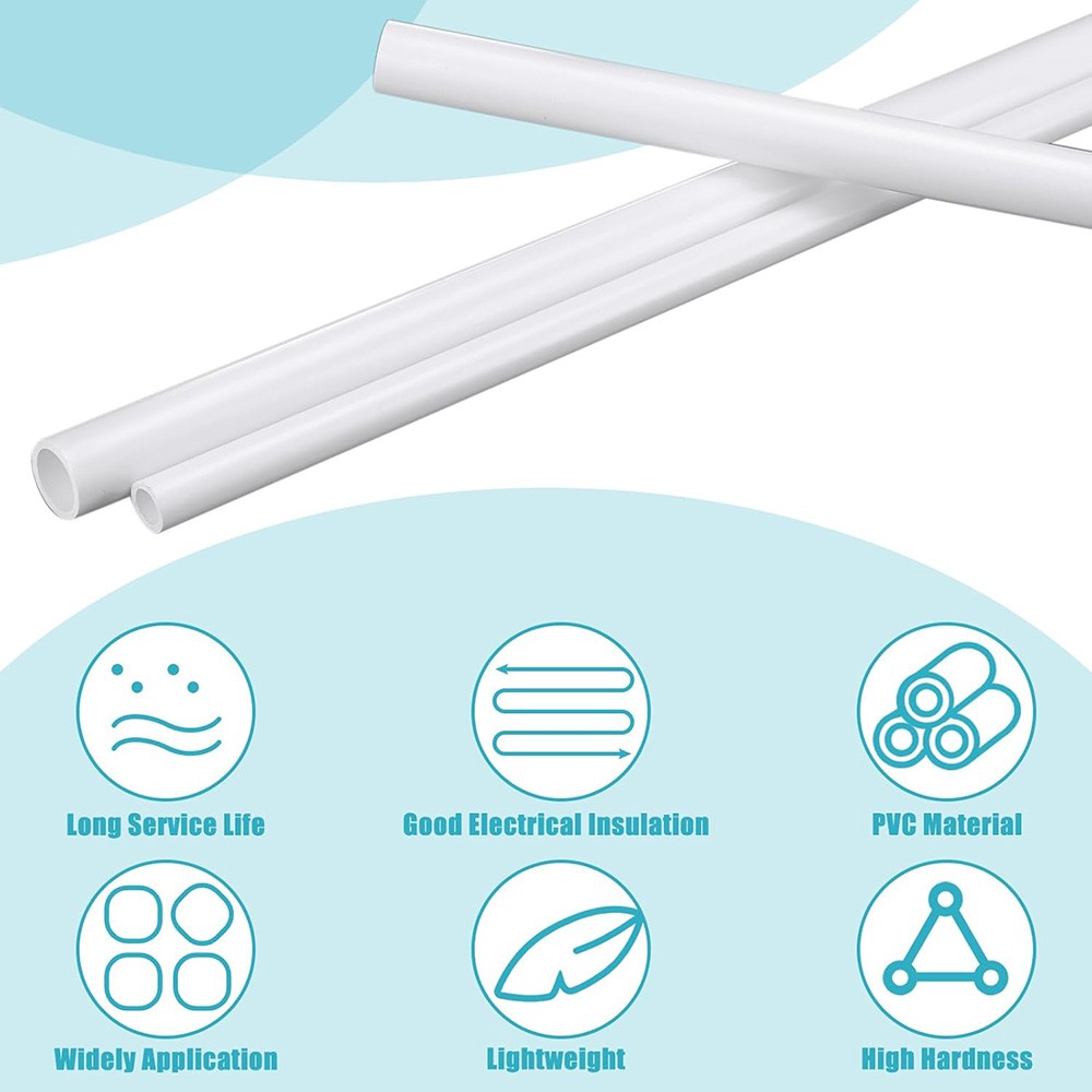 20-315mm White PVC Round Tube / Pipe Solvent Weld Length 2cm 5cm 8cm 10cm ~ 50cm