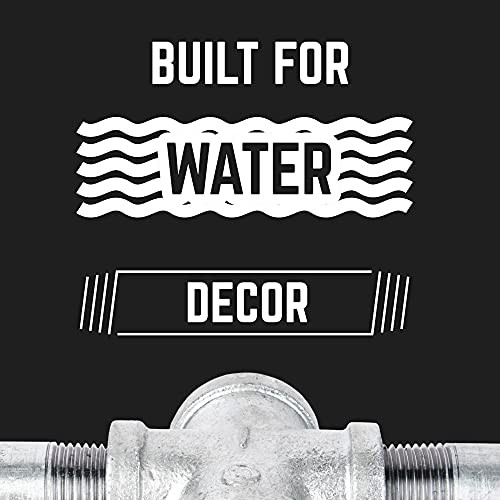 PIPE DÉCOR 1/2 in. Authentic Galvanized Malleable Iron 90 Degree FPT x 1/2 INCH