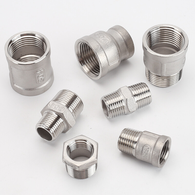 BSP Female/Male Thread 304 Stainless Steel Fitting Water Pipe Adapter Connector