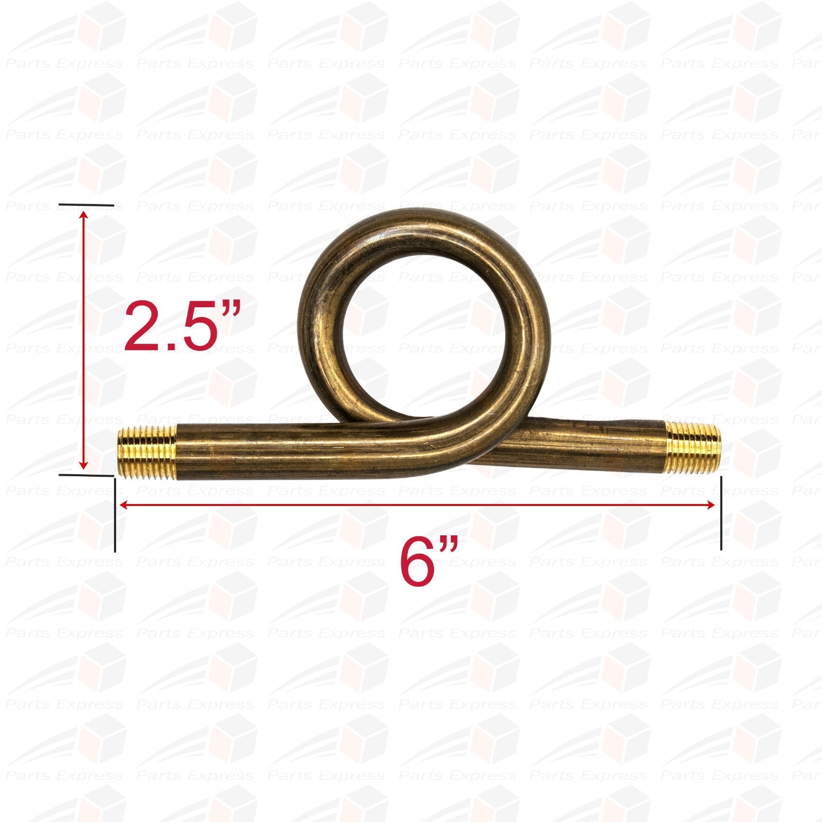 MR. STEAM Brass Pigtail STRAIGHT, 180 DEGREE, 1/4″ NPT, 200 WSP