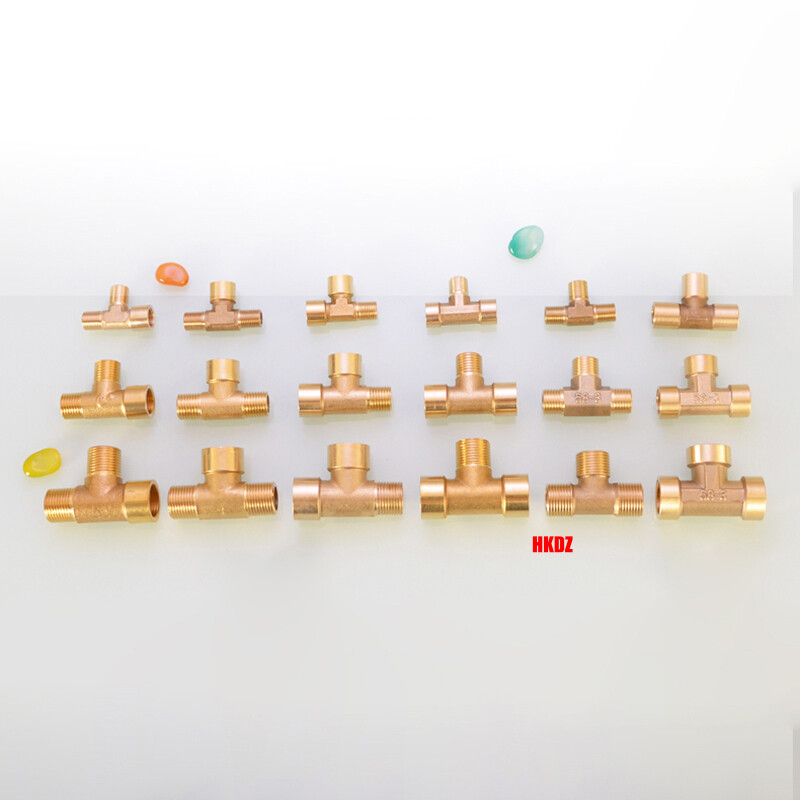 Brass BSP Pipe Fittings T-Shape Equal/Female Thread Tee Connector Tube Adapters