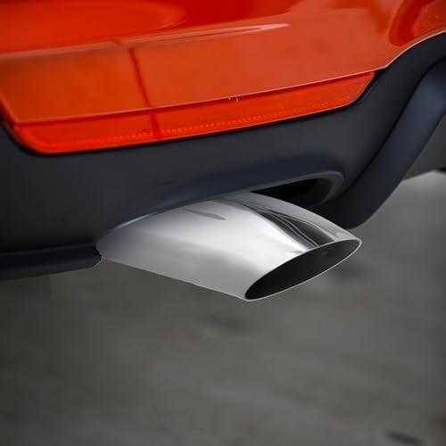 2Pack 2.25 Inch Turn Down Exhaust Tip, Stainless Steel Exhaust Pipe Tip for