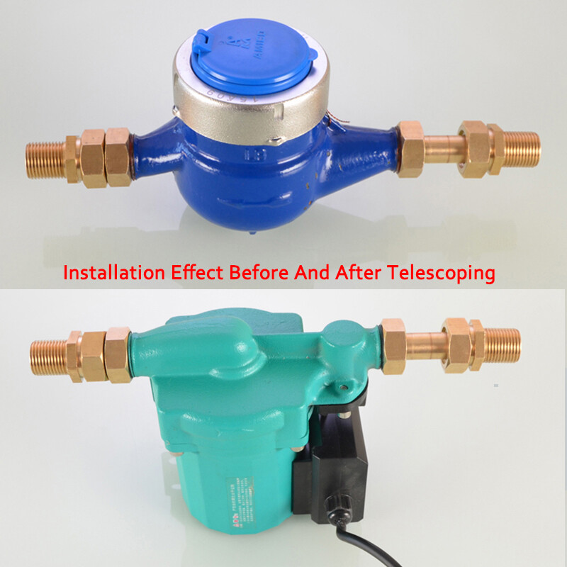 1/2″ 3/4″ 1″ BSP Brass Male/Female Thread Water Meter Union Connector Expandable