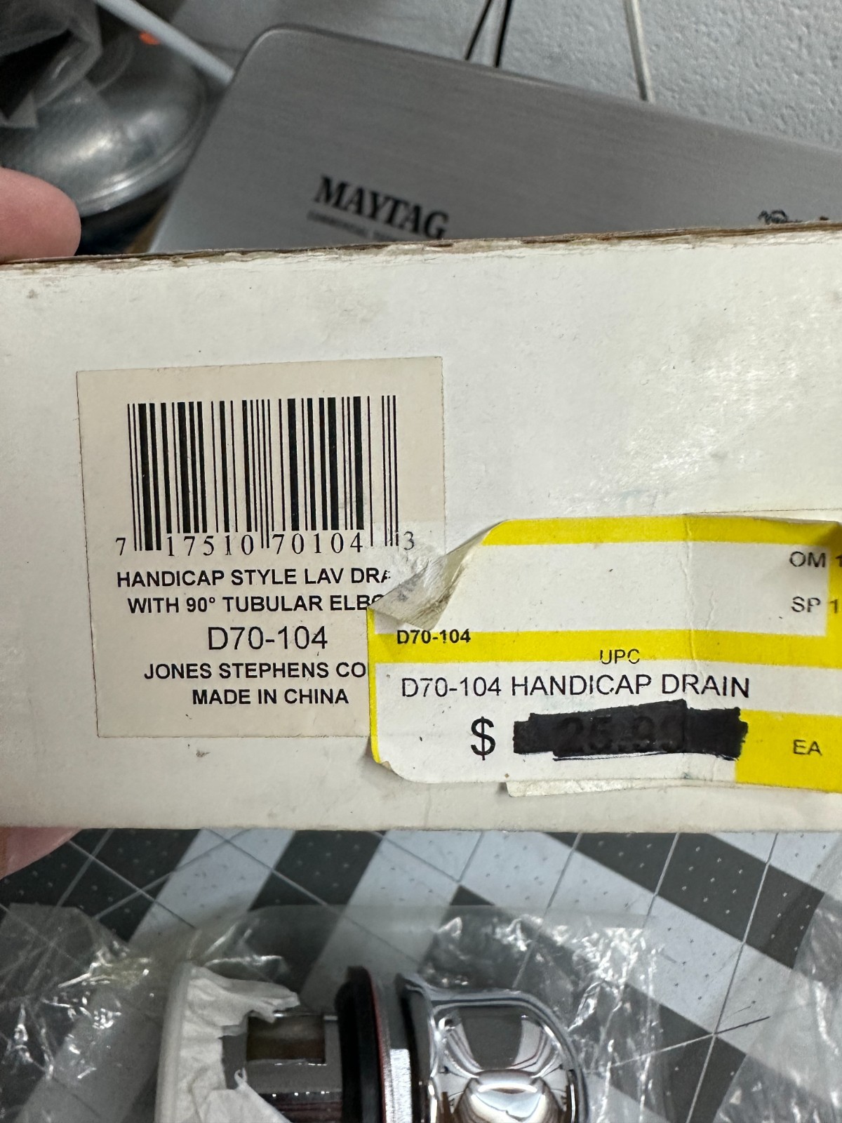 New JONES STEPHENS D70-104 LAVATORY DRAIN TUBULAR ELBOW Handicap Style
