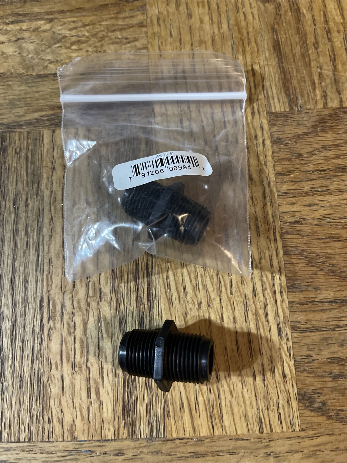 Pipe Nipple,3/8″ In,MPT,150 PSI, Black, NIP038-SH, OD= 5/8″, UNION