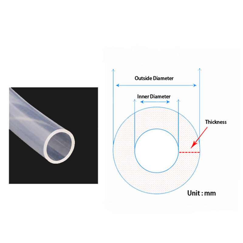 ID 0.8-12.7mm Peristaltic Pump Silicone Tube Food Grade Clear Soft Hose Pipe