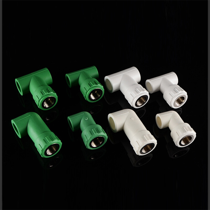 20mm 25mm PPR Tee/Elbow Pipe Coupling Connector Fitting Adapter White/Green