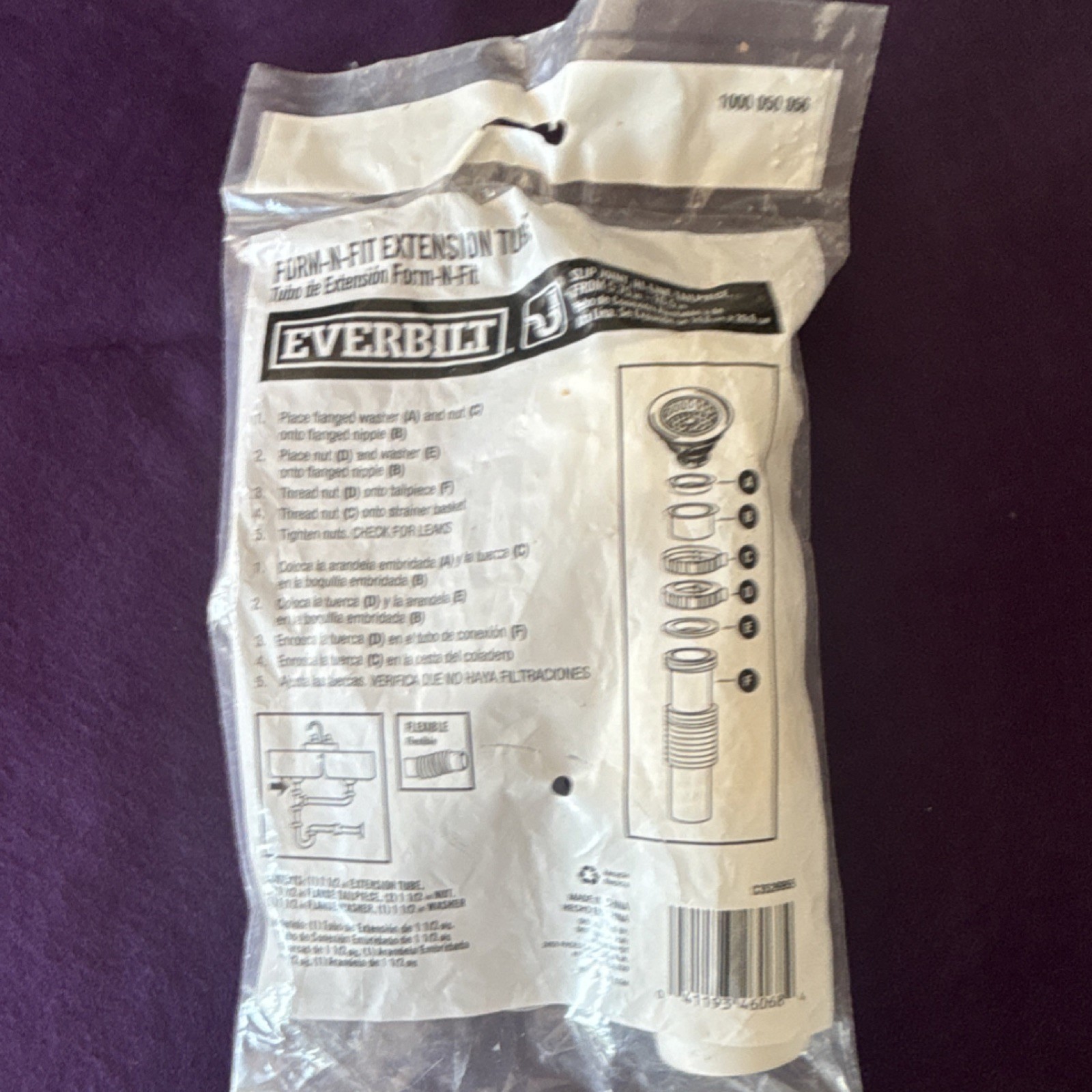 Everbilt Flexible Plastic Extension Tube 1.5 in for Slip Joint Hi-Line Tailpiece