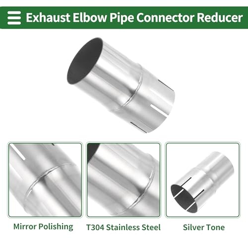 Mandrel Exhaust Bend Elbow Concentric Reducer T304 2.25″OD to 2.35″OD