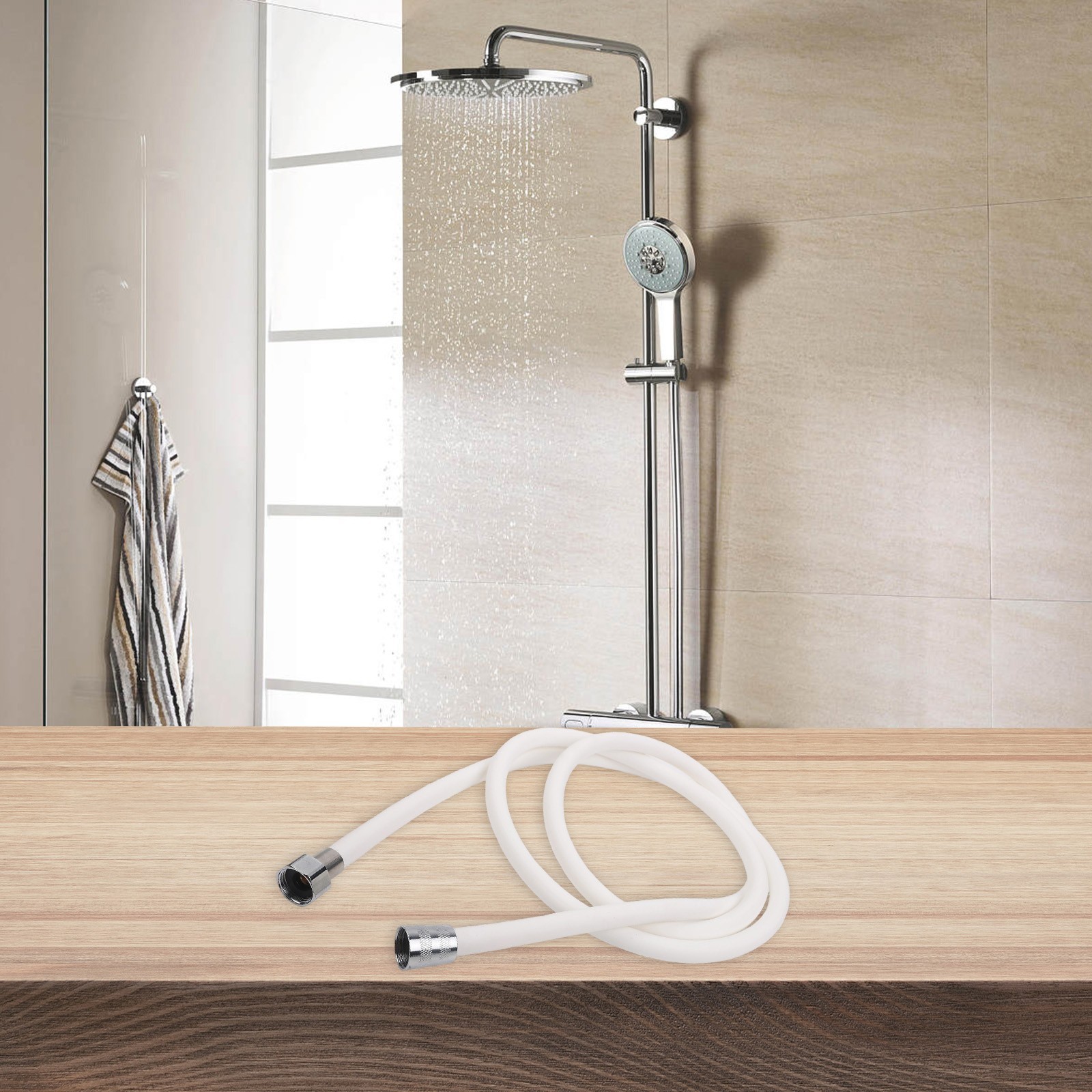 Powerful Water Flow High Pressure Silicone Hose for Shower Head Faucet Tap