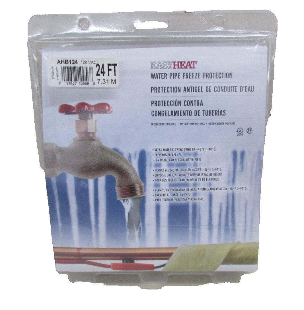 NOS! EASY HEAT WATER PIPE FREEZE PROTECTION AHB124, 24 ft. HEATING SYSTEM