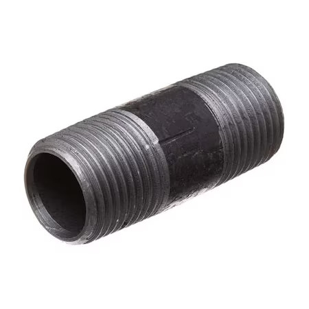 Black-Coated Steel Pipe Nipple, 793Ey4