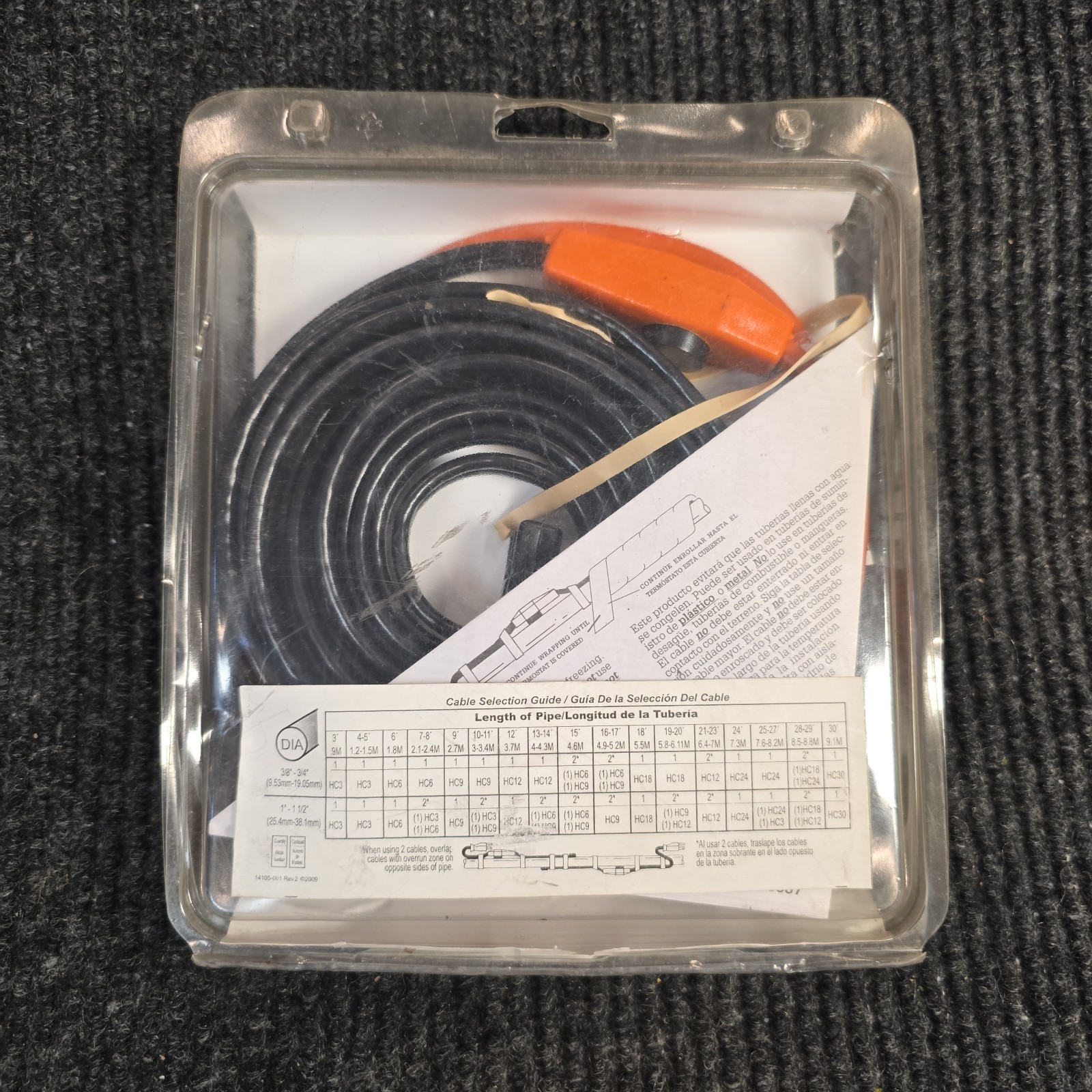 Thermwell Frost King Electric Water Pipe Heat Cable HC12 120VAC 12 FT