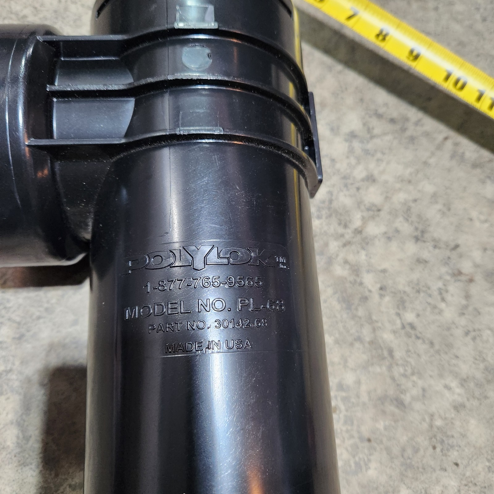 New Polylok PL-68 effluent filter housing / baffle accepts 3″ or 4″ pipe
