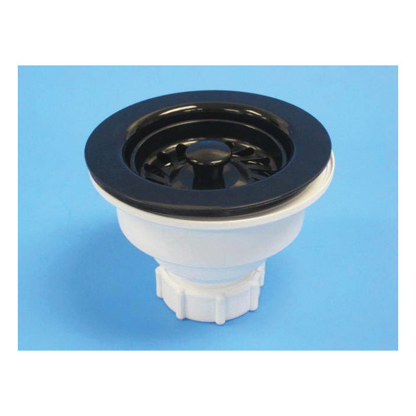 JB 550435 Kitchen Sink Basket Strainer Black Celcon Drain Accessory