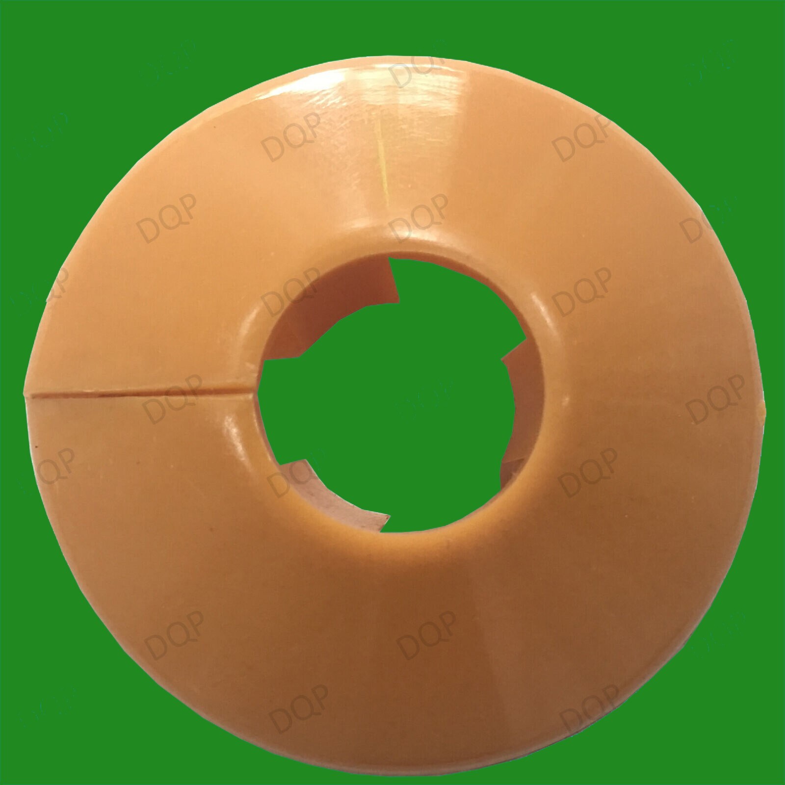 10x Brown Plastic Radiator Pipe Collars, For 15mm Pipes Easy Fit Flooring Covers