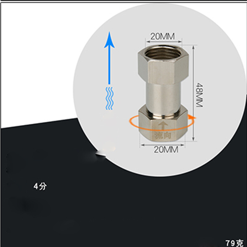 1/2″ BSP Male Female Thread Check Valve One Way Non-return Valve Water Oil Gas