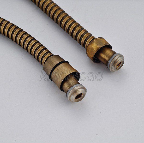 1.5M Antique Brass Flexible Shower Hose Bathroom Heater Water Head Pipe Kba024