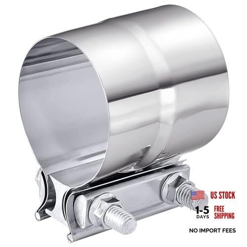 Exhaust Clamp,Car Accessories 4″ 3″ 2.5″ 5″ 2.75″ Lap Joint Exhaust Band 3.5″