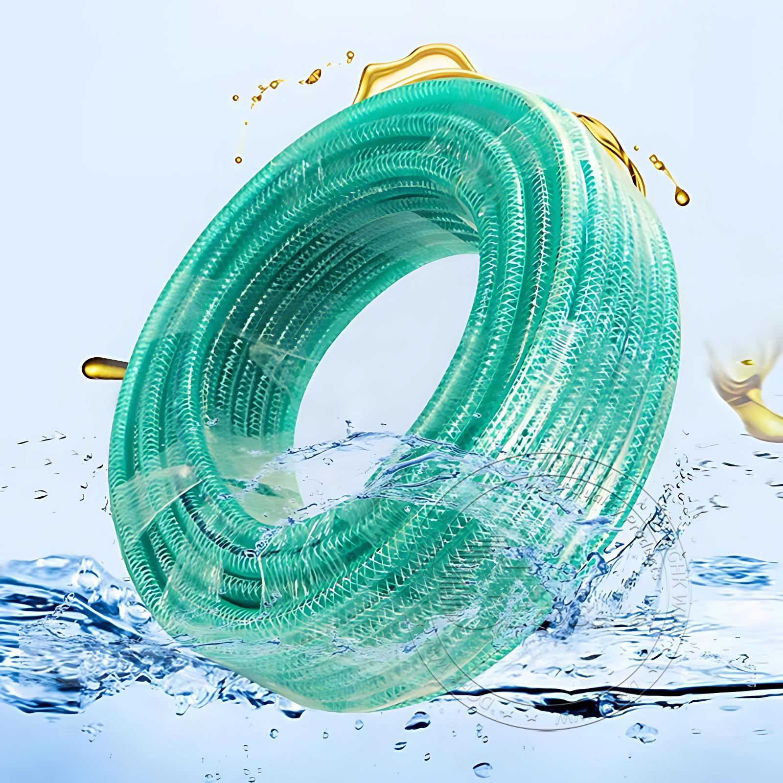 Heavy Duty Braided Wire Reinforced Green Flexible PVC Hose Pipe – Water Fuel