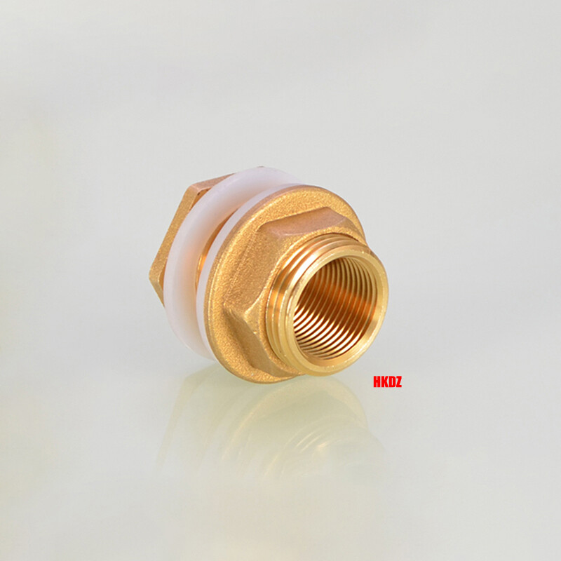 1/2″~2″ Brass Water Tank Connector Female/Male Thread Bulkhead Fittings Adapter
