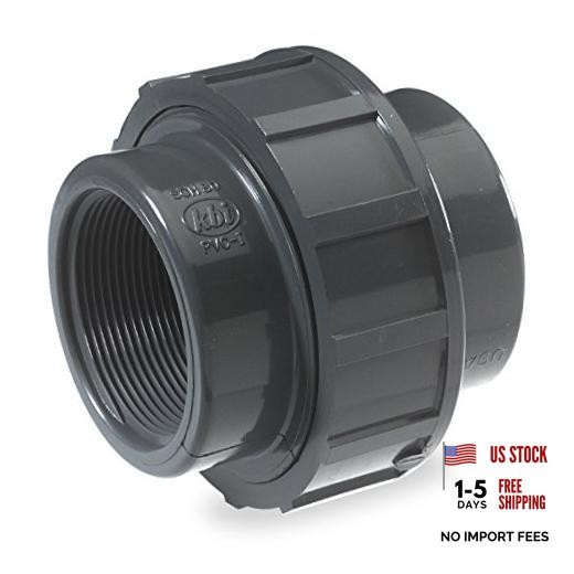 U-1250-T PVC Pipe Fitting, 1-1/4-Inch Threaded Union, Schedule 80, EPDM O