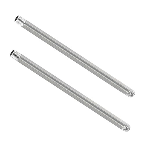 Stainless Steel Pipe, 304 Pipe Nipple Fits Standard 1/2 Inch 1/2″ x 30″