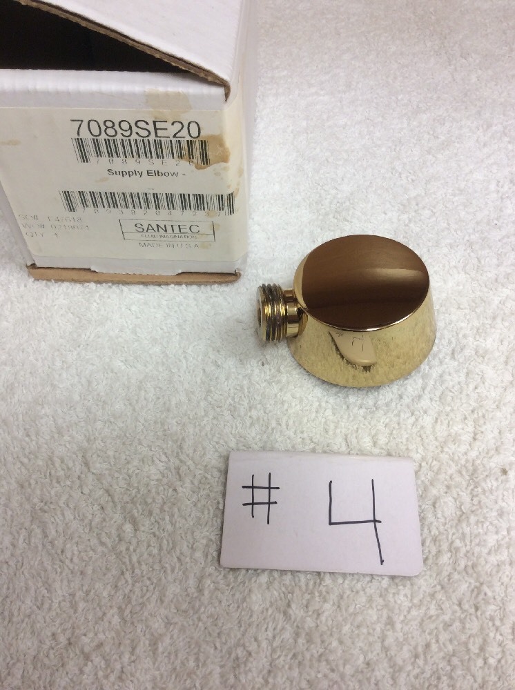 Santec 7089SE20 Supply elbow in 24 K gold Finish