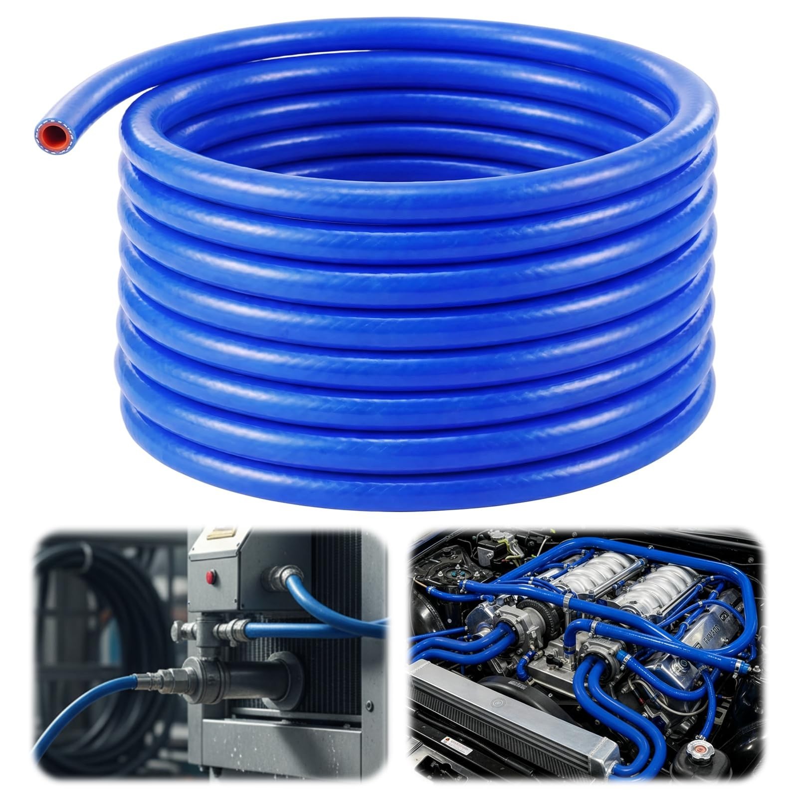 Outus 3/8″ ID Silicone Heater Hose 25 ft Roll, Coolant Radiator Straight 80 P…
