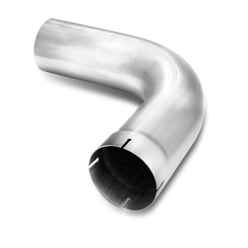 Exhaust 90 Degree Tube 5″ OD, Exhaust Elbow 90 Degree 5″ ID/OD 5.0 OD 16inch
