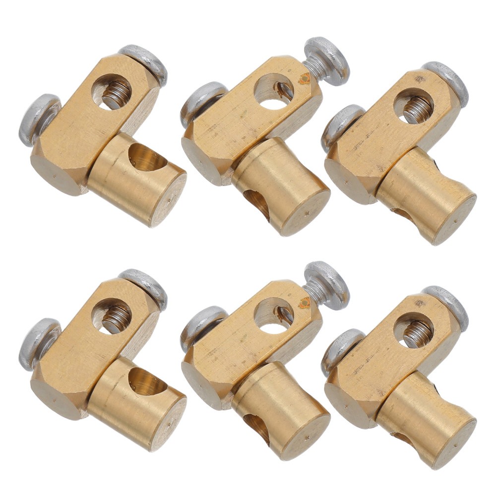 6Pcs Durable Brass Basin Joint Connector for Universal Sink Repair