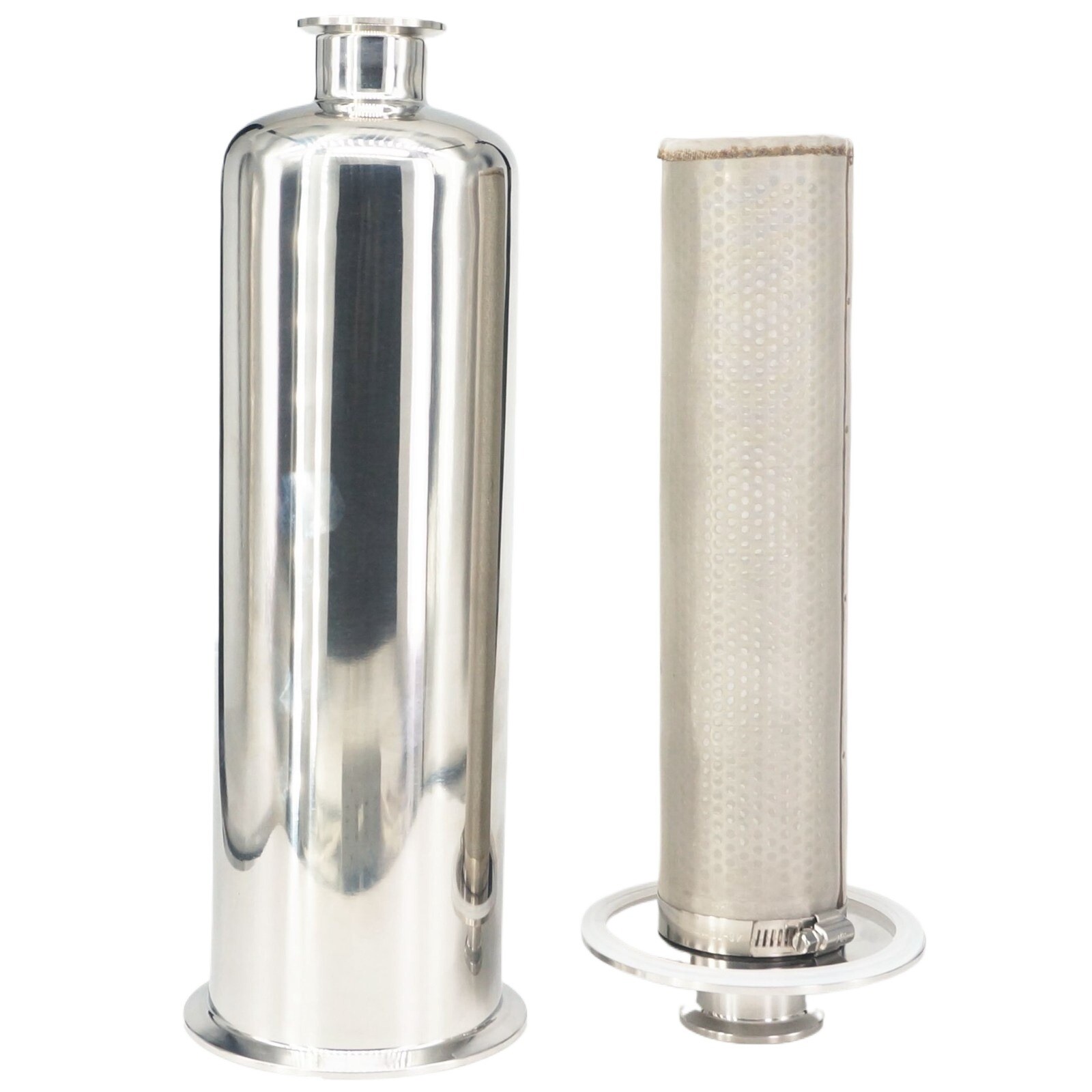 38mm Pipe OD 1.5″ Tri Clamp SUS 304 In-line Filter Strainer Brewing 100Mesh