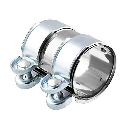 2.5″ Joint Exhaust Band Clamp Stainless Steel Exhaust Clamp Pipe Connector 65