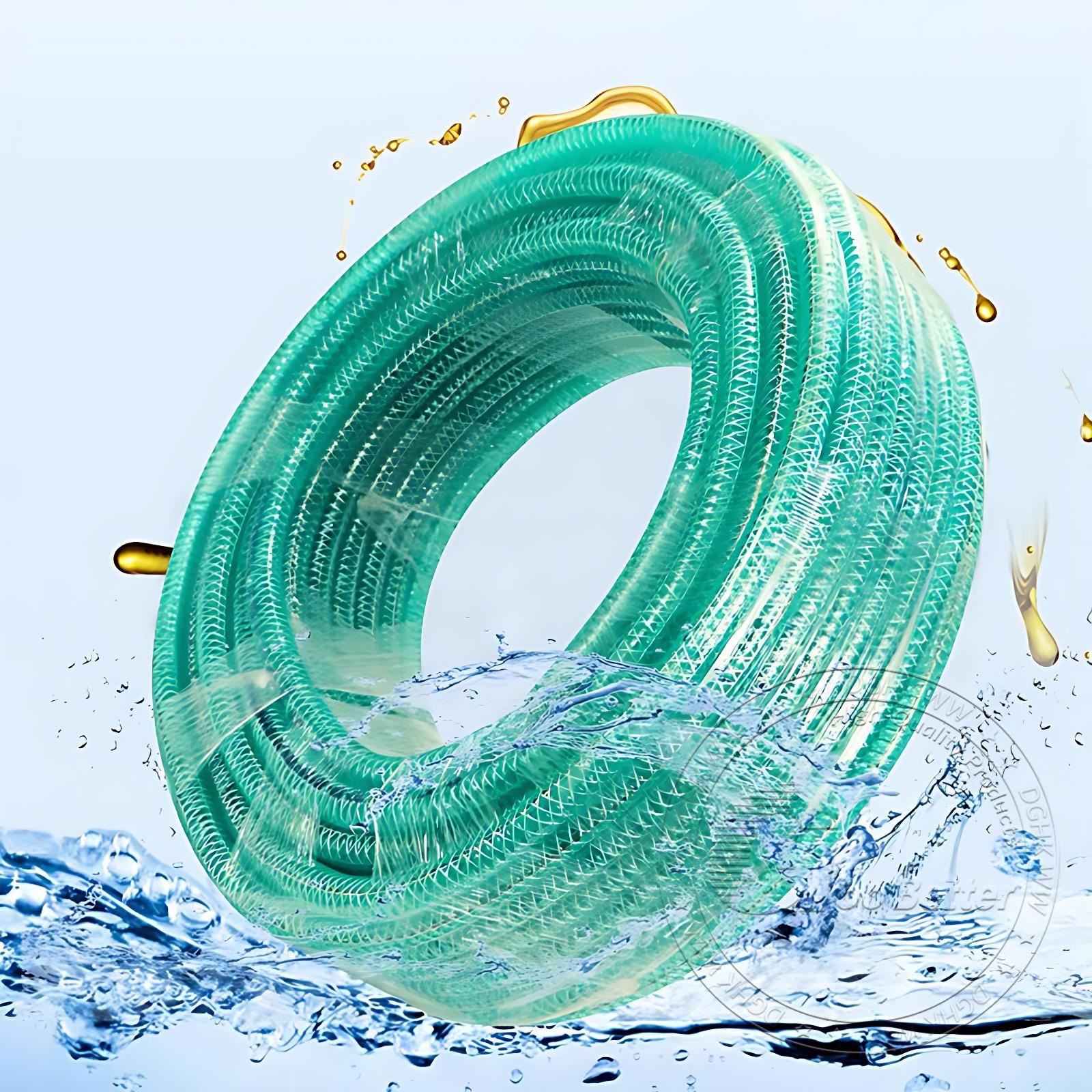 Heavy Duty Braided Wire Reinforced Green Flexible PVC Hose Pipe – Water Fuel