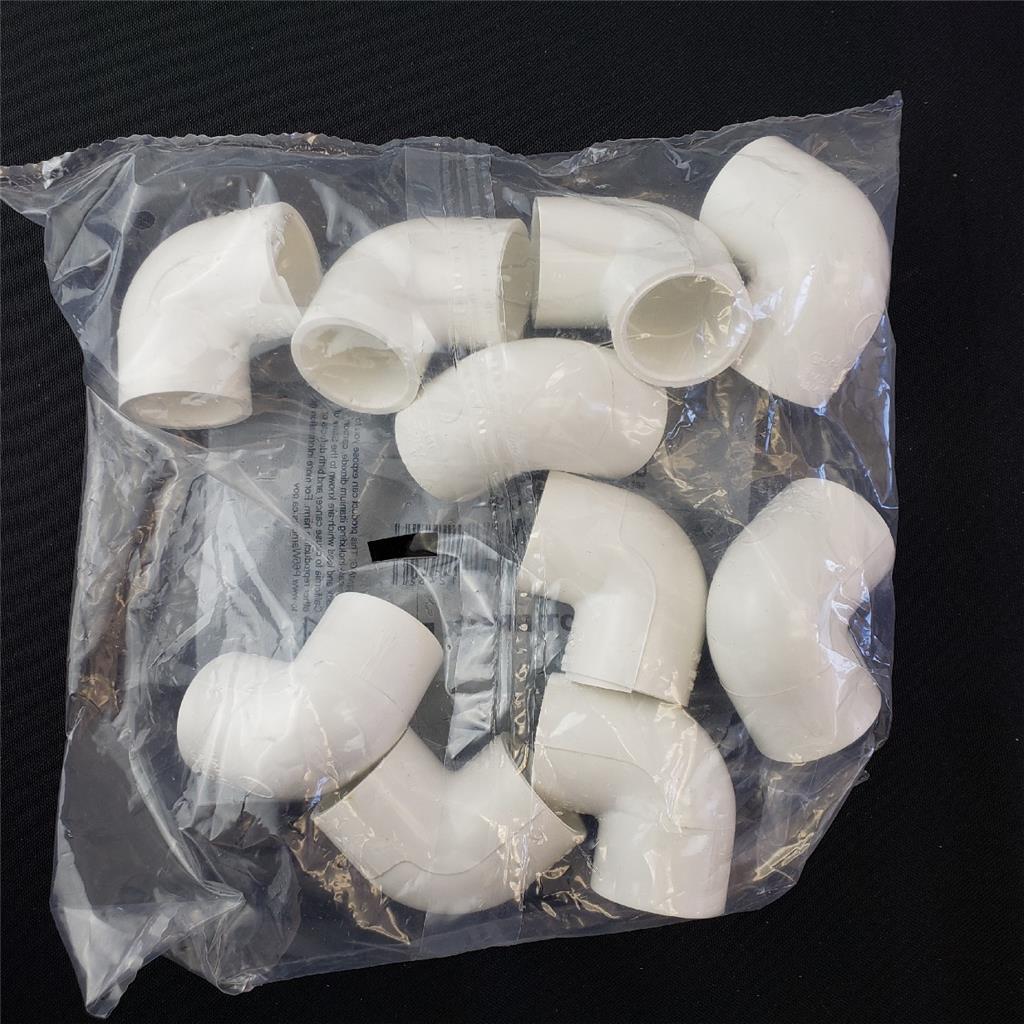 = Lot of 3 Packages Charlotte PVC Pipe 10 PC 3/4″ USA Made SCH 40/90 DEG ELL